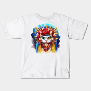 ukraine cat Kids T-Shirt